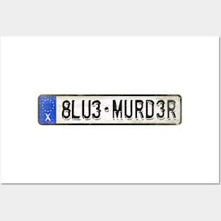 Blue Murder - License Plate Posters and Art